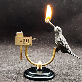 Mua Vỏ Hột Quẹt Bật Lửa Thủ Công Để Bàn Thiết Kế Hình Chim Đẹp Độc Lạ - Dùng Xăng Đá Cao Cấp