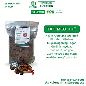 1kg Táo Mèo Khô Loại 1 Đức Thiện - Ngâm Rượu, Huyết Áp, An Thần, Tiêu Hóa, Giảm Cân, Đẹp Da