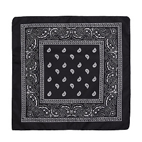 Khăn bandana turban vuông thời trang hàn quốc siêu nhiều màu tăng thêm điểm nhấn đầy tinh tế - BDN01 Đen