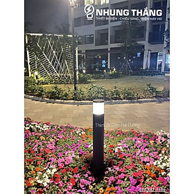 Đèn Cột Trang Trí Sân Vườn Giống Chung Cư Hoa Lan DSV-810 Chống Nước - Chiều Cao 80cm - Cắm Điện 220V - Có Video