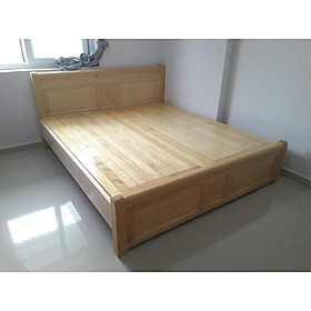 Giường ngủ bằng gỗ sồi vạt phản