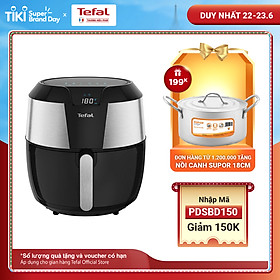 Nồi chiên không dầu vỏ thép Tefal EY701D15 - Dung tích 5.6L Size lớn XXL Công suất 1700W - Hàng chính hãng
