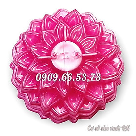 Khuôn rau câu trung thu hoa sen tầng chữ Phước hình tròn loại 10 cm – Mã số 1842