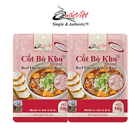 COMBO 2 gói gia vị Cốt bò kho Quốc Việt - 2 x 50g - VN10516