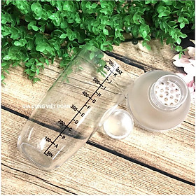Mua Bình lắc pha chế Cocktail cà phê trà sữa nước trái cây - Dụng cụ nhựa trong suốt có chia vạch dễ định lượng (500-700ml)