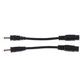 DC  .5x1.35mm Male To 5.5x2.1mm Female Adapter Cable for Camera Laptop