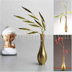 Mua Bình hoa Đồng Mini cắm hoa nhang 6cm(bàn thờ ô tô nhà phố)