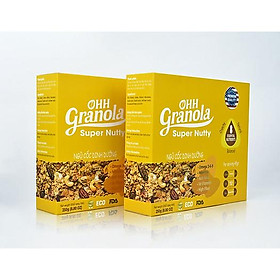 Combo 2 hộp Ngũ cốc Ohh Granola dòng Supper Nutty 500gram