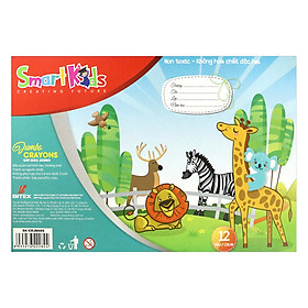 Hộp 12 Sáp Màu Jumbo Khay Nhựa SK-CRJB004