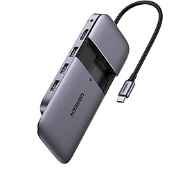 Mua Ugreen UG70449CM296TK bộ chuyển USB type C ra 3 × USB 3.1 Gen2 + HDMI + PD 100W + cấp nguồn DC + ssd M.2 NGFF Docking Station - HÀNG CHÍNH HÃNG