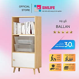 Giá đỡ sách gỗ kiểu dáng nhỏ gọn SMLIFE Ballan