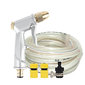 Mua Bộ dây vòi xịt nước rửa xe tưới cây loại 20m 206701-1 đầu đồng cút nối đen