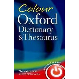 Sách - Colour Oxford Dictionary & Thesaurus by Oxford Languages (UK edition, paperback)