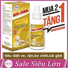 [SALE] MUA 2 TẶNG 1 Thuốc xịt BIO-FINIL tiêu diệt ve, bọ chét, rận, ghẻ trên da chó mèo siêu hiệu quả-79203