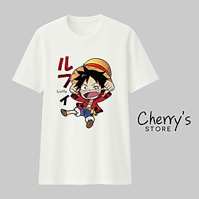 Áo thun One Piece Luffy Chibi  ngắn tay