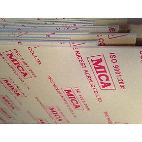 Mua Mica trong suốt Dày 3mm nhiều kích thước 40x40 40x30 30x30 30x20 20x10 ... mica Đài Loan