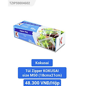Mua Túi zipper kokusai size M (20 5x21cm) 50 túi/ hộp