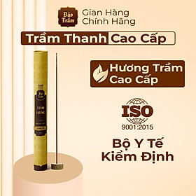 Trầm Thanh Cao Cấp 20cm – Hộp Vàng 20g – Bảo Trầm | Hương Trầm Tự Nhiên – Sạch – Thư Giãn