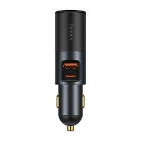 Baseus -BaseusMall VN Tẩu Sạc Xe Hơi BASEUS 120W Dành Cho l.P Samsung Xiaomi (Hàng chính hãng)