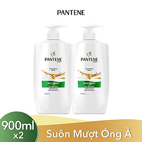 Combo 2 Dầu Gội Pantene Suôn Mượt Óng Ả 900ml
