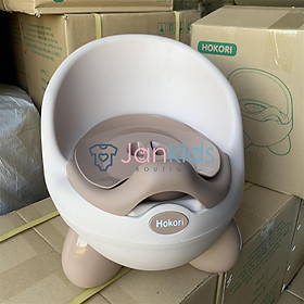 Bô cho bé đi vệ sinh, ghế bô HOKORI baby bằng nhựa cao cấp Việt Nhật có tựa lưng cho bé