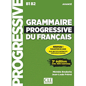 Sách học tiếng Pháp GRAMMAIRE PROGRESSIVE DU FRANCAIS NIVEAU AVANCE + APPLI + CD 3EME EDITION - Hachette