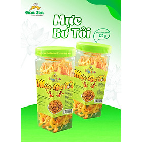 Đặc Sản Bình Thuận  - [Ocop] Mực Bơ Tỏi Đầm Sen - 80G - Ocop 4 Sao
