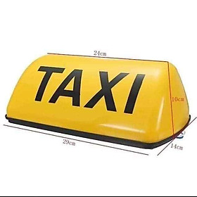 Mào TAXI đế nam châm -cỡ to 29cm 2 màu vàng và trắng