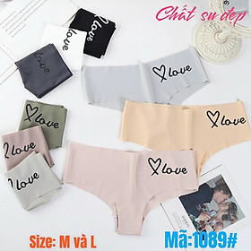 Combo 5 Quần Lót Nữ Su Trơn Nửa Mông Love 1089 – Seamless, Co Giãn 4 Chiều, Không Viền