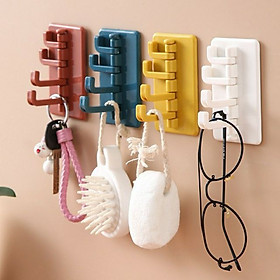 Mua Combo 4 Móc xoay 4 chấu xoay 360 độ treo đồ dán tường đa năng  treo chìa khóa  vật dụng cá nhân tiện lợi