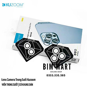 Mua Bộ dán bảo vệ camera Kuzoom trong suốt dành cho iPhone 14/14 Plus/14 Pro/14 Pro Max - Hàng Nhập Khẩu