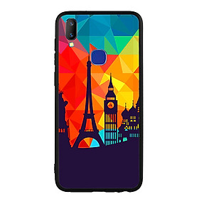 Ốp Lưng Viền TPU Cao Cấp Cho Vivo V11i - Travelling