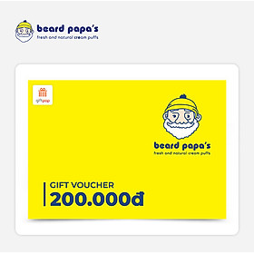 Phiếu Quà Tặng Beard Papa's 200K 