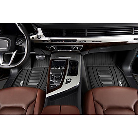 Thảm lót sàn xe ô tô Audi Q3 2011,2018 Nhãn hiệu Macsim 3W chất liệu nhựa TPE đúc khuôn cao cấp.màu đen