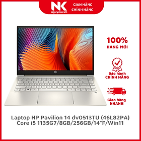 Mua Laptop HP Pavilion 14 dv0513TU i5 1135G7/8GB/256GB/14 F/Win11/(46L82PA)/Vàng - Hàng chính hãng