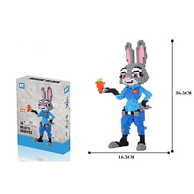 Mẫu xếp hình Thỏ cảnh sát với 3880 mảnh ghép