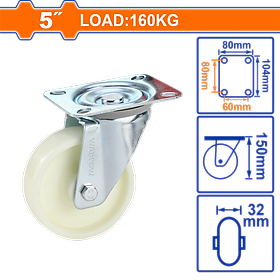 BÁNH XE ĐẨY HÀNG LOẠI XOAY WJL5352 WADFOW - HÀNG CHÍNH HÃNG