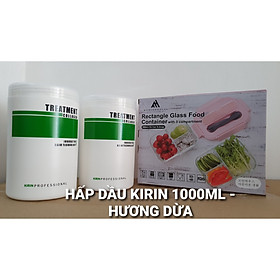 COMBO 2 HẤP DẦU KIRIN DƯỠNG TÓC PHỤC HỒI 1000ML (TẶNG 1 HỘP THỦY TINH CAO CẤP 3 NGĂN)
