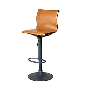 Mua Ghế đảo bếp có lưng tựa nệm giả da pvc cao cấp chân đen tăng giảm CB2308A-P
