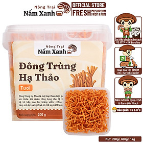 Đông Trùng Hạ Thảo Tươi 200gr - Nông Trại Nấm Xanh