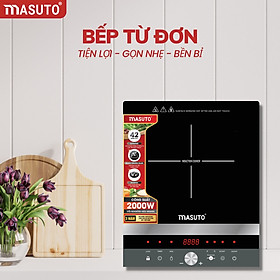 Mua Bếp điện từ đơn cảm ứng Sothing Masuto MS-ID2000 kính cường lực siêu bền tặng kèm nồi lẩu- Hàng chính hãng