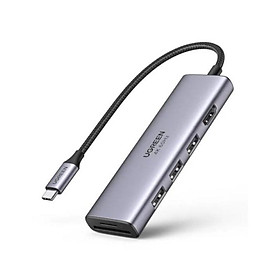 Mua BỘ chuyển đổi USB-C sang 2*USB 3.0+HDMI  SD TF hỗ trợ 4K Ugreen 60383 Hàng chính hãng
