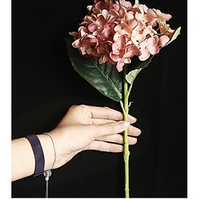 Mua Hoa giả - Cành hoa cẩm tú cầu cao cấp dài 46cm