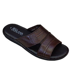 Dép Nam Quai Ngang Da Bò Thật TiTi ĐÔ Cao Cấp DNA2115d