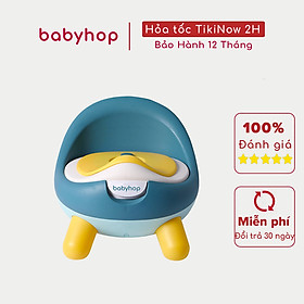 Bô Sò cho bé đi vệ sinh có nắp đậy Babyhop phù hợp với trẻ em 6 tháng đến 5 tuổi chống trơn trượt có chỗ dựa