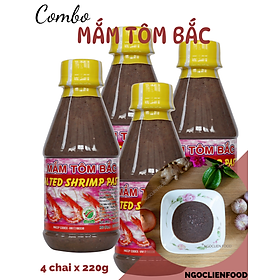 Mắm Tôm Bắc 220g Ngọc Liên 4 Chai