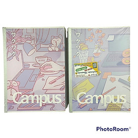 Lốc 5 vở campus study with me 2 120 trang dòng kẻ ngang