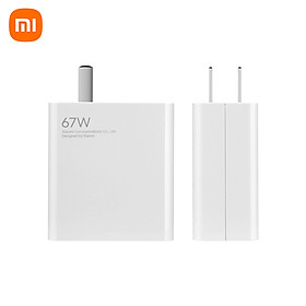 Bộ Sạc Nhanh Xiaomi 67W Và Cáp Sạc 6A USB Loại C Với Sạc Nguồn Cổng USB-A Đơn