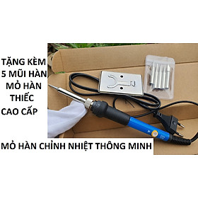 Mỏ Hàn Chỉnh Nhiệt 60W 907 - Tặng 5 Mũi Hàn | Mỏ Hàn Điện Tử Chỉnh Nhiệt, Mỏ Hàn Thiếc Chuyên Dụng