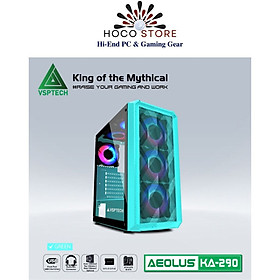 Mua Vỏ máy tính VSP Case Gaming VSPTECH Ka290 - Mặt Trước Lưới  Mặt Hông Kính Cường Lực - Hàng Chính Hãng